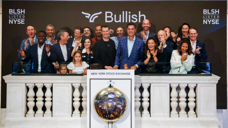 Bullish stock soars 83% in NYSE debut after crypto IPO